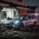 Tesla Full Self-Driving Texas crash investigation scene