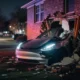 Tesla Model 3 Autopilot crash Texas home