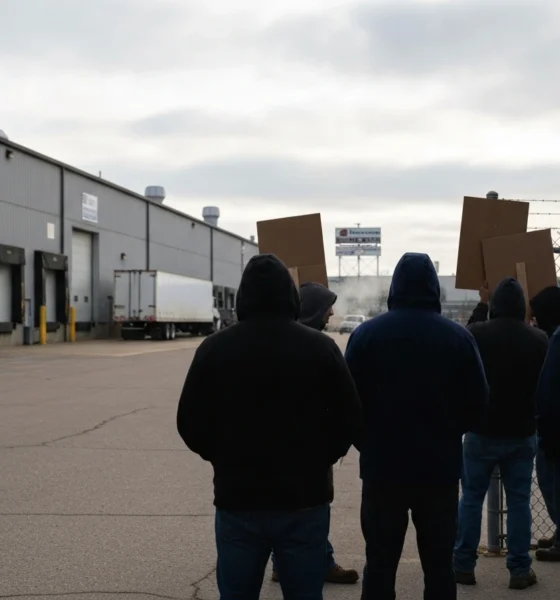 UAW strike at GM axle supplier Dauch Corporation Three Rivers Michigan plant.