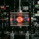 ultracold rubidium atom cloud in a magneto-optical trap glass cell