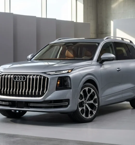 2027 Audi Q9 full-size flagship SUV illuminated grille debut