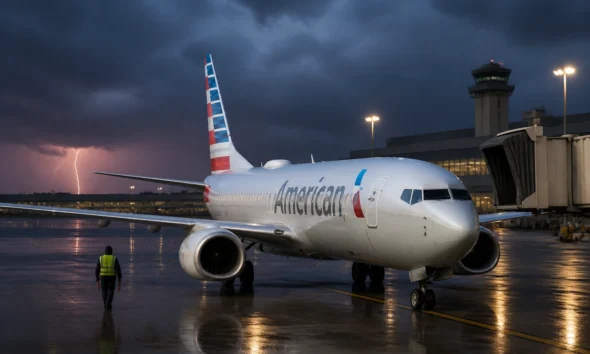 American Airlines plane grounded during IT outage ground stop