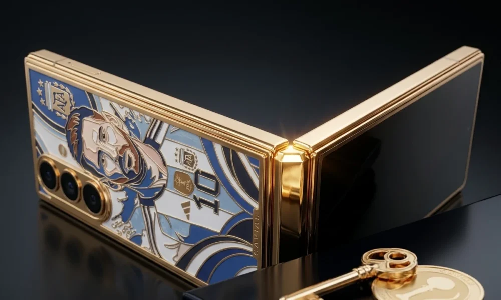 Caviar Messi Galaxy Z Fold 8 Ultra gold edition price