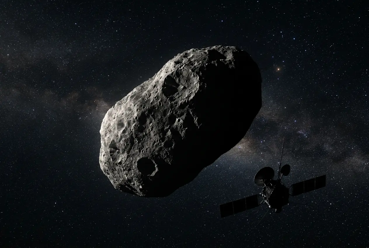 China Tianwen-2 probe arriving at asteroid Kamo'oalewa