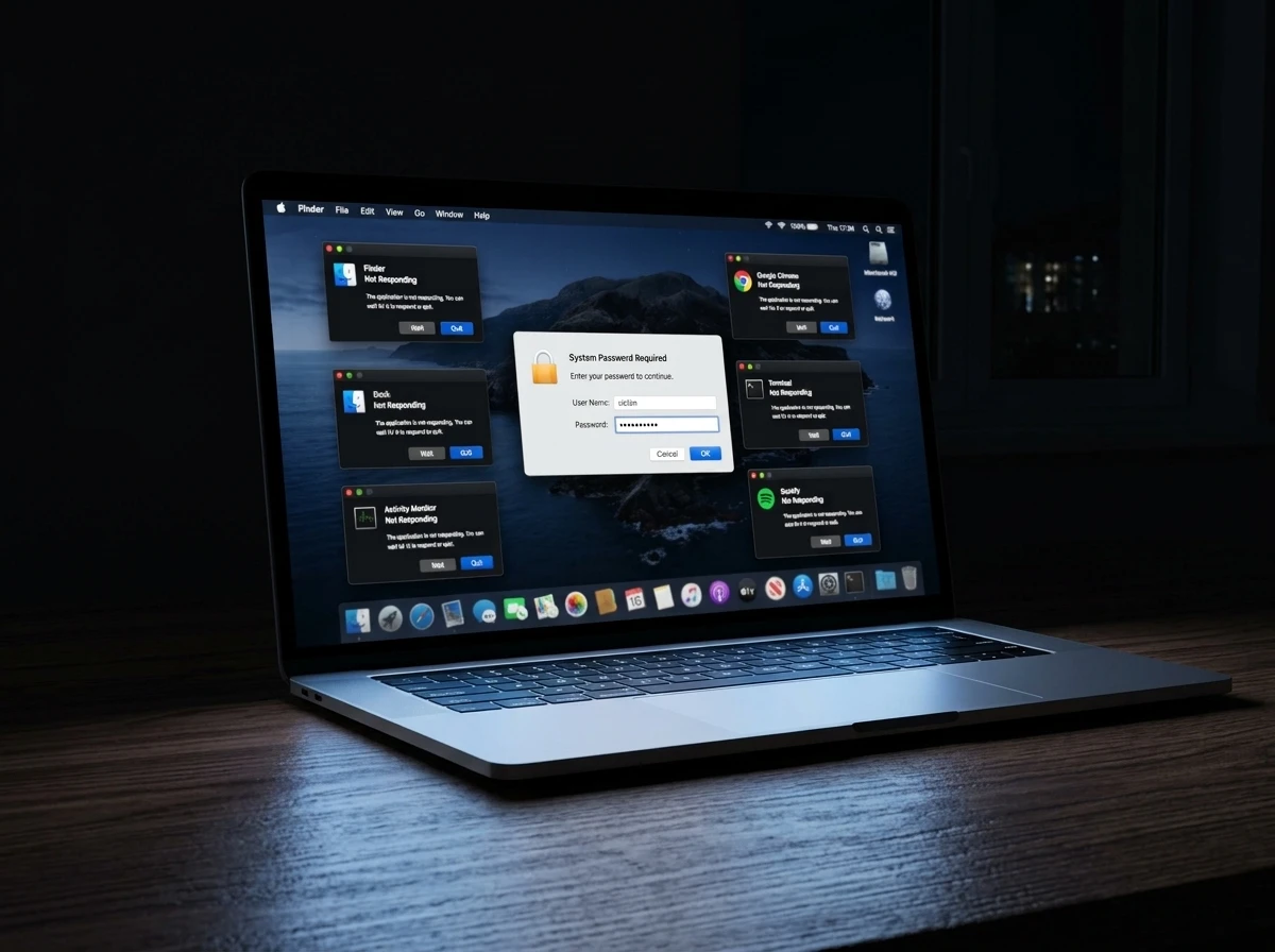 ClickLock macOS Stealer malware kill loop password theft attack