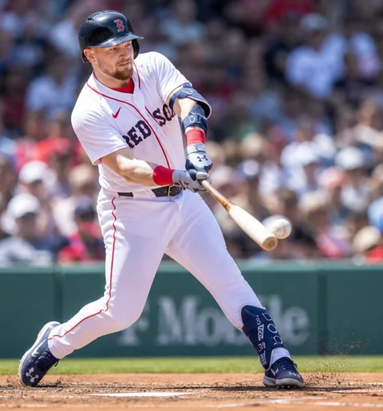 Curtis Mead Red Sox debut fractured left wrist injury