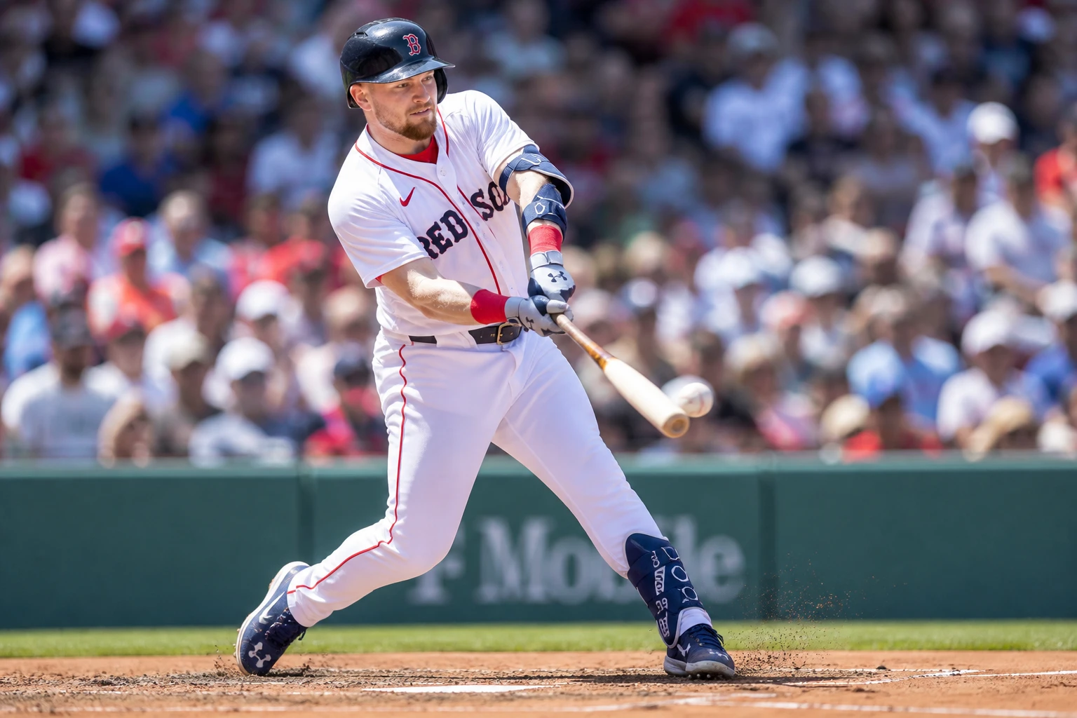Curtis Mead Red Sox debut fractured left wrist injury