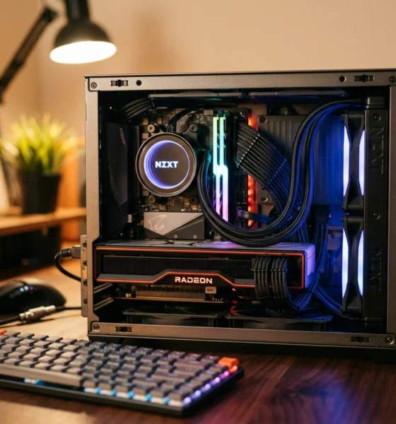 custom Mini-ITX Steam Machine build with AMD GPU