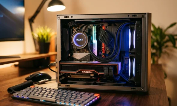 custom Mini-ITX Steam Machine build with AMD GPU