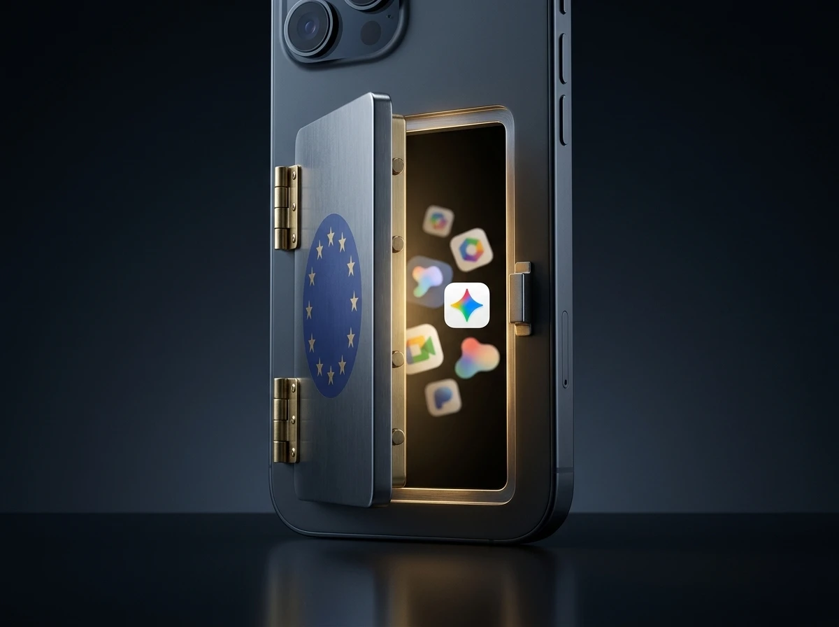 European Commission Google Android AI rivals Gemini access order