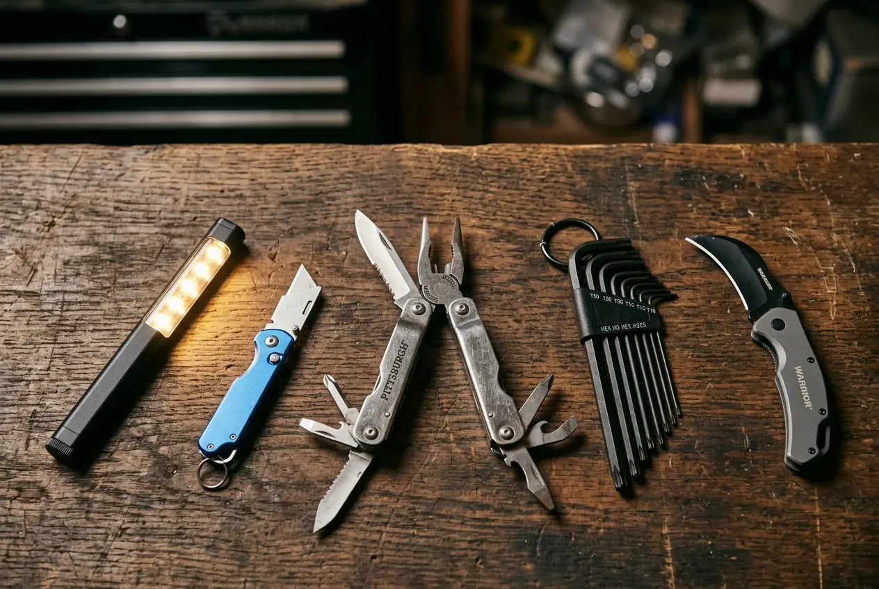 foldable Harbor Freight pocket tools under one pound
