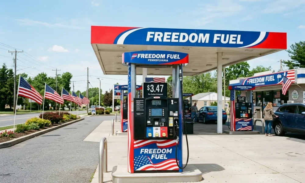 Freedom Fuel Network $3.47 gas station in Pennsylvania