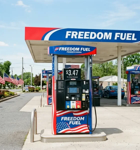 Freedom Fuel Network $3.47 gas station in Pennsylvania