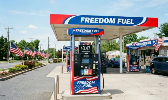Freedom Fuel Network $3.47 gas station in Pennsylvania