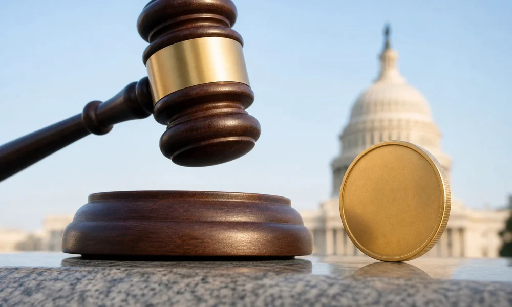 Gallego Tillis crypto ethics bill counteroffer Senate Democrats