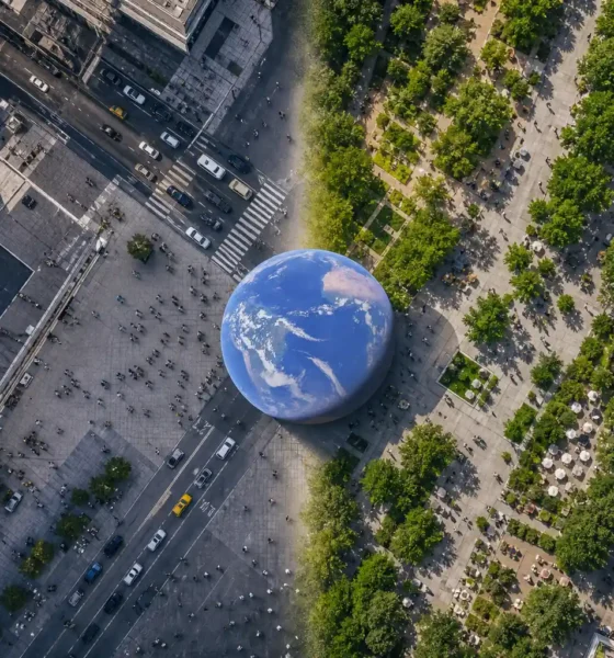 Google Earth Nano Banana 2 AI image generation real locations