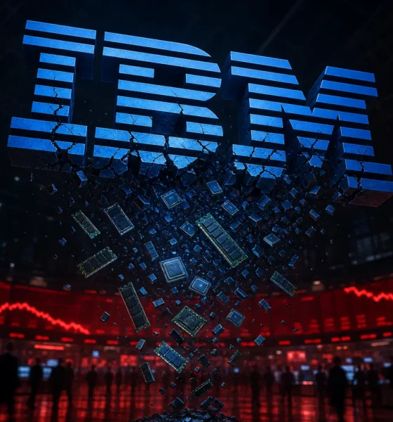 IBM stock crash worst day since 1987 earnings warning