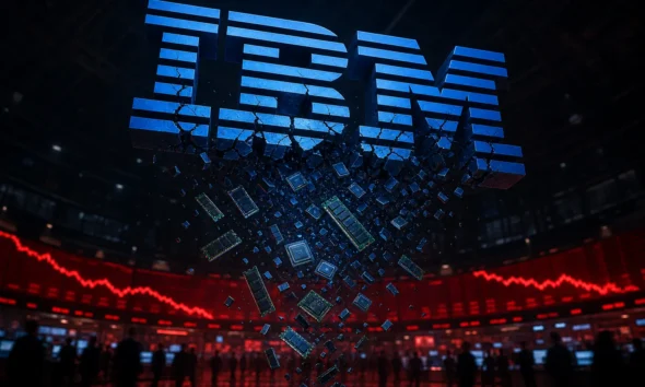 IBM stock crash worst day since 1987 earnings warning