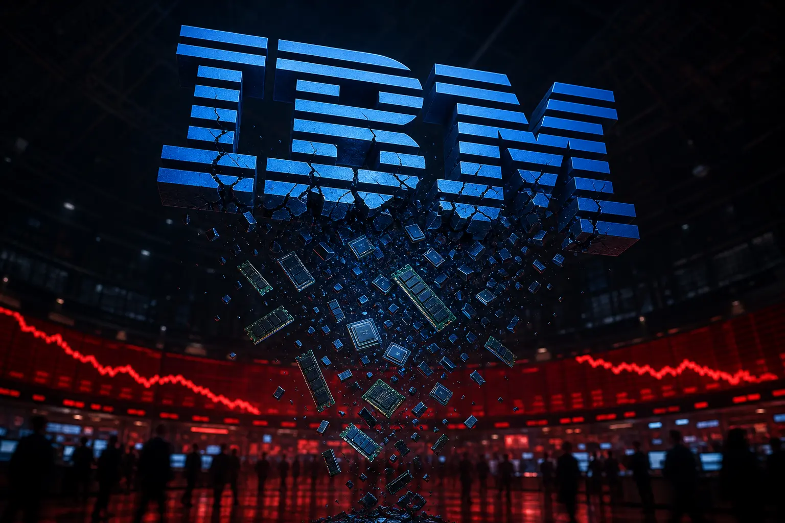 IBM stock crash worst day since 1987 earnings warning