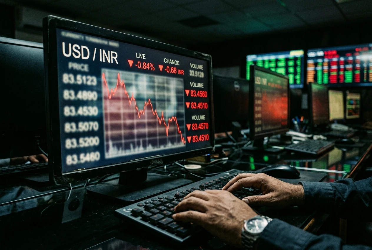 Indian rupee slips against US dollar in Monday trade