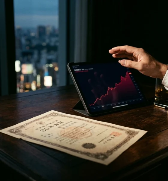 Japan 30-year bond yield rising to 30-year high