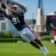 Kayshon Boutte deep touchdown catch Patriots training camp 2026