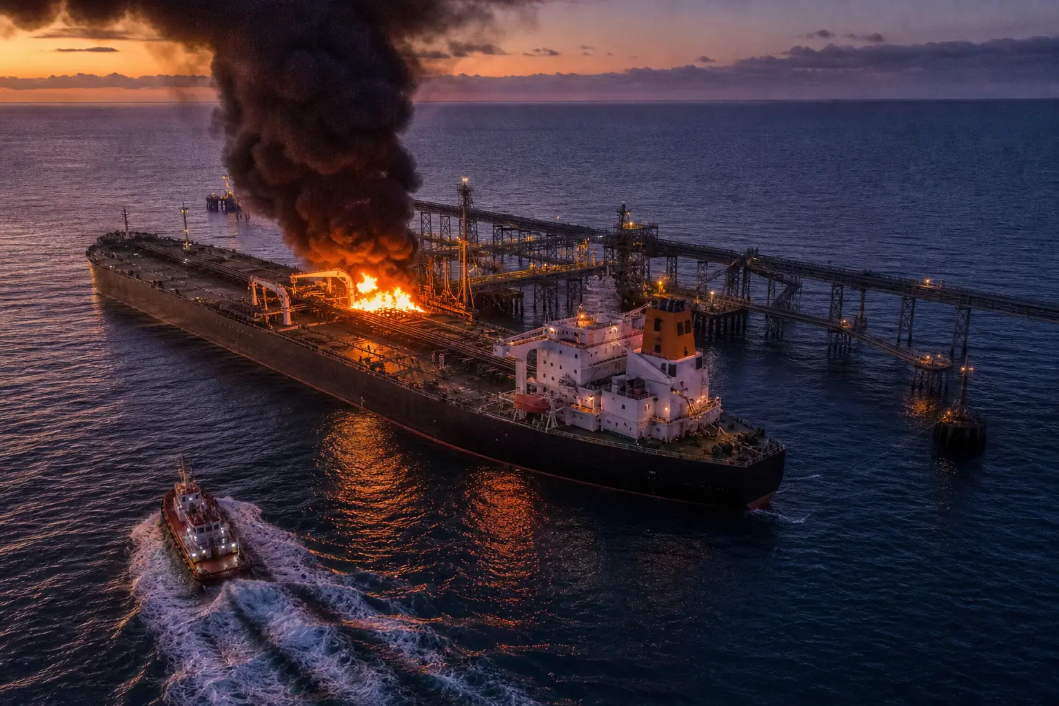 Kazakhstan Oil Exports Suspended After Drone Strikes Novorossiysk Terminal