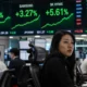 Kospi index surge Samsung SK Hynix chip stocks Friday rebound