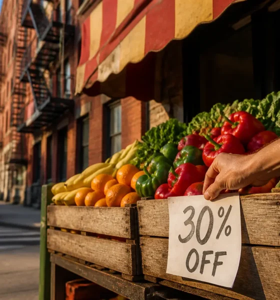 Mamdani NYC city-run grocery stores 30 percent discount plan