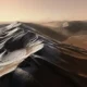 Mars Express Kaiser Crater metallic dunes carbon dioxide frost
