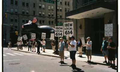 PECO workers strike picket line in Philadelphia heat