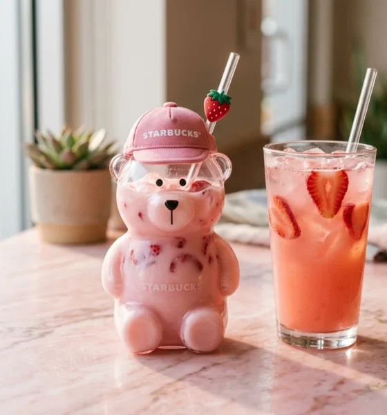 pink Bearista cup Starbucks Pink Vibes collection release