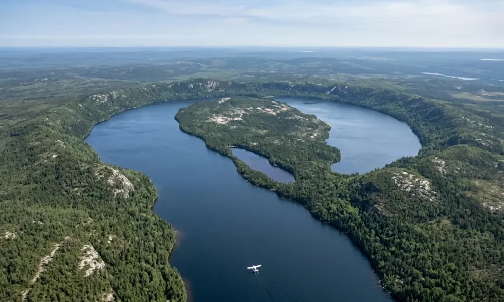 Quebec meteor crater Uhackatik discovered on Google Maps