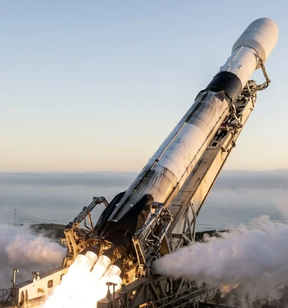 SpaceX Falcon 9 Starlink launch abort Vandenberg Space Force Base stock impact