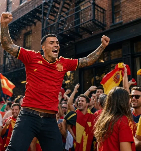 Spain World Cup final fans New York diaspora coalition support