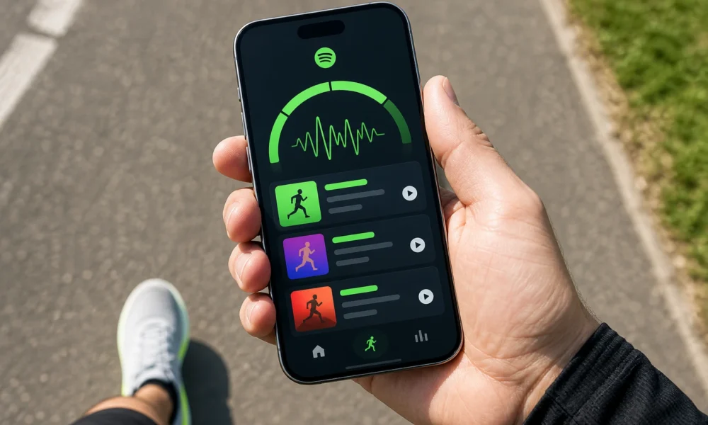 Spotify Running Mode BPM playlist presets for workouts