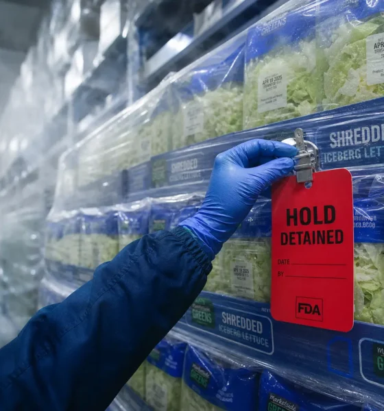 Taylor Farms iceberg lettuce cyclospora outbreak FDA recall test