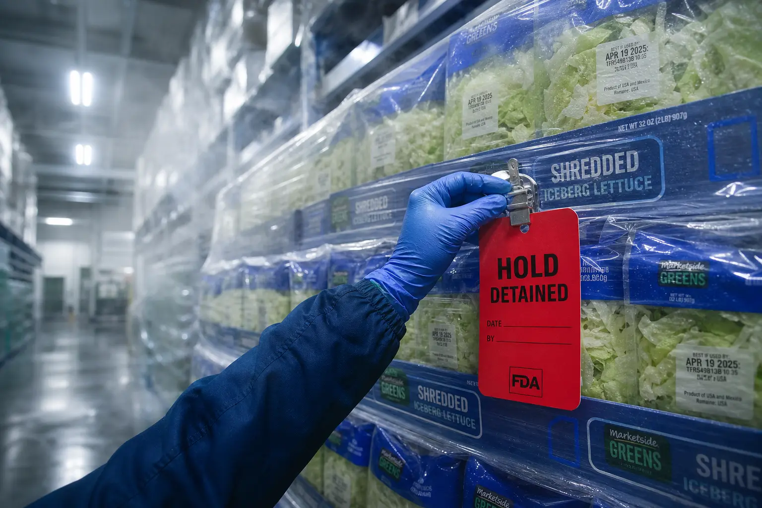 Taylor Farms iceberg lettuce cyclospora outbreak FDA recall test