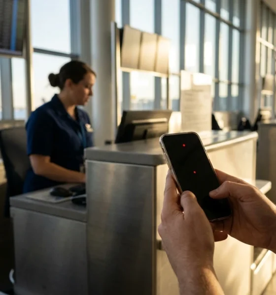 United Airlines employee ICE threat SFO passenger viral video