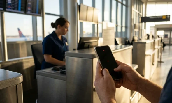 United Airlines employee ICE threat SFO passenger viral video