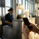 United Airlines employee ICE threat SFO passenger viral video