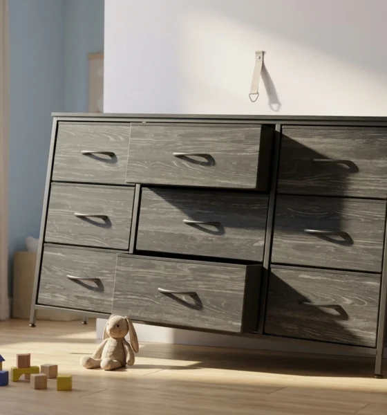 Walmart EnHomee 9-Drawer Dresser Recall Tip-Over Hazard