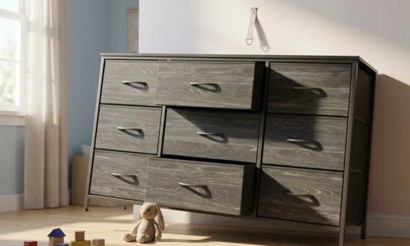 Walmart EnHomee 9-Drawer Dresser Recall Tip-Over Hazard