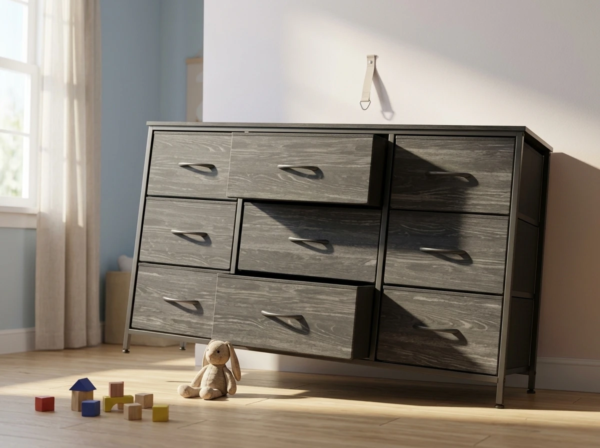 Walmart EnHomee 9-Drawer Dresser Recall Tip-Over Hazard