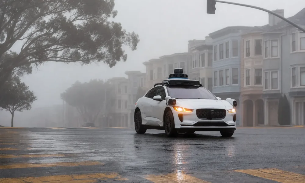 Waymo Robotaxi Stalled During San Francisco PG&E Power Outage