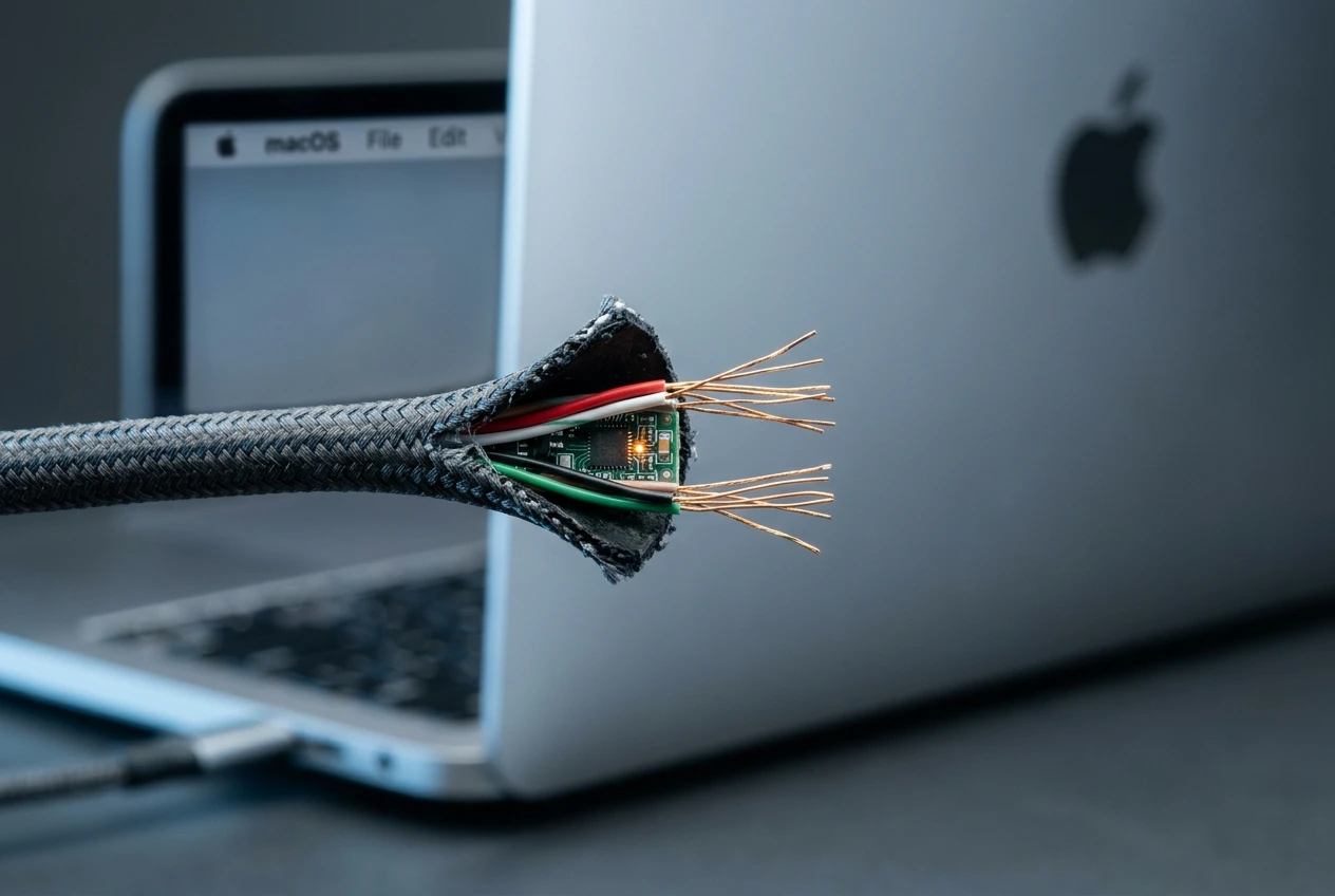 WhatCable free Mac app tests USB-C cable speed power