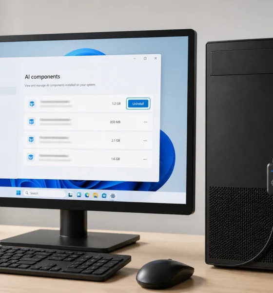 Windows 11 August update external fingerprint ESS AI components
