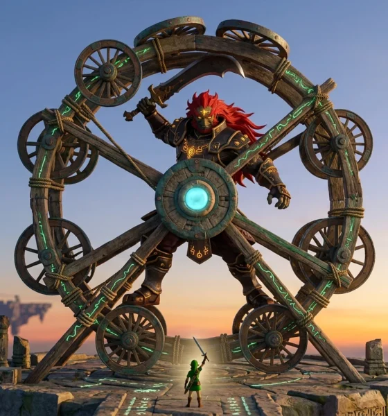 Zelda Tears of the Kingdom Ganondorf hamster wheel Zonai cart build