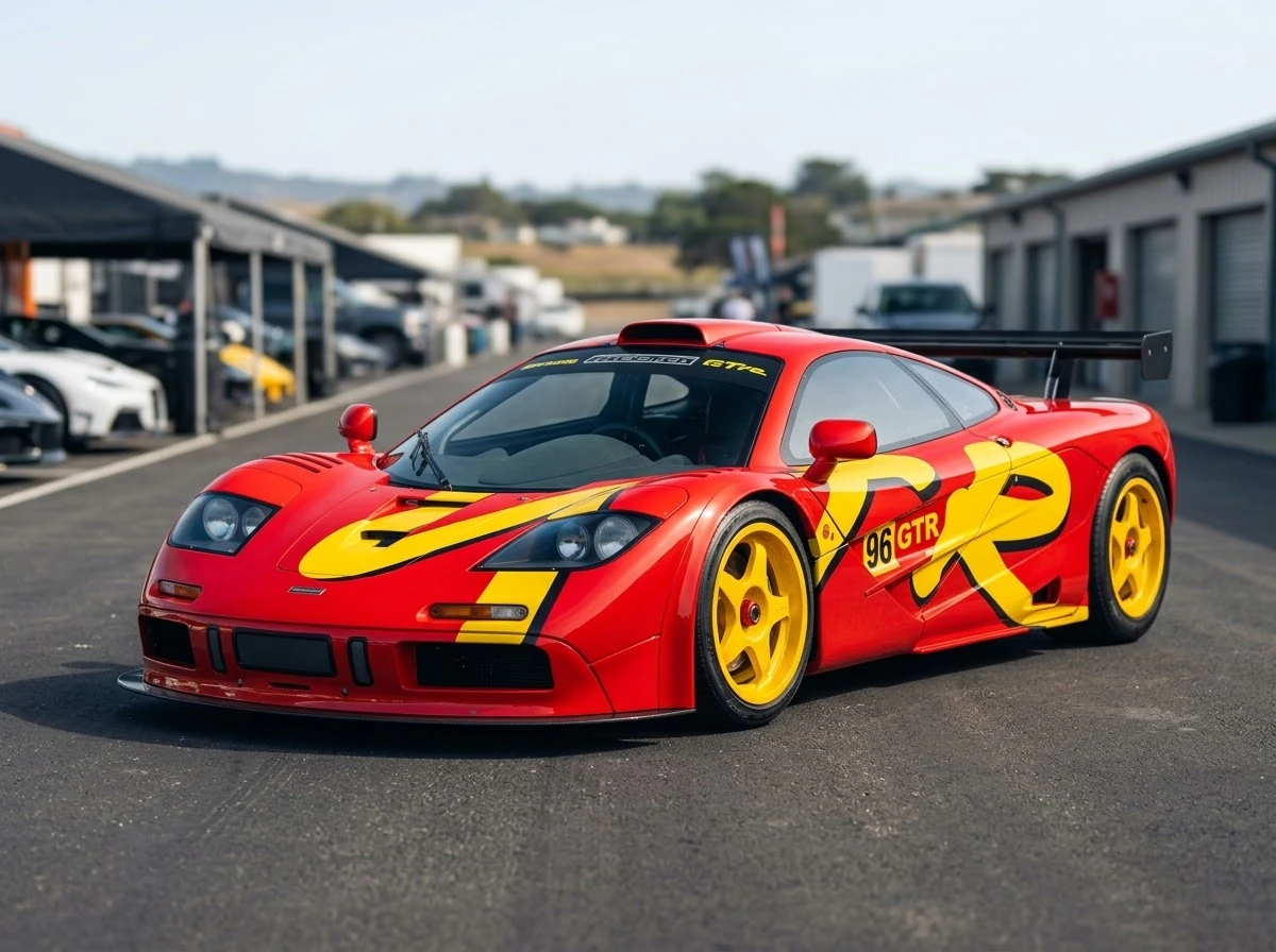 1996 McLaren F1 GTR Pop Art chassis 10R record auction sale
