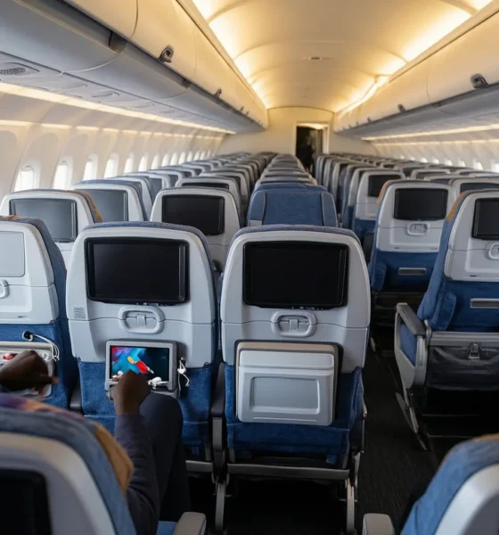 American Airlines 4K seatback screens narrowbody cabin upgrade